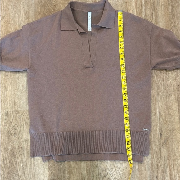 Glyder Elite Polo Mocha short sleeved top - Picture 8 of 12